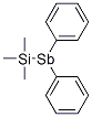 Stibine, diphenyl(trimethylsilyl)- 化学構造式