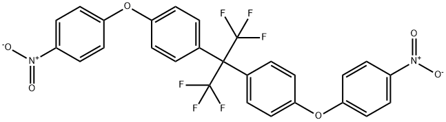 2,2-BIS[4-(4-NITROPHENOXY)PHENYL]HEXAFLUOROPROPANE Structure