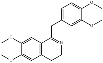 1-[(3,4-Dimethoxyphenyl)methyl]-3,4-dihydro-6,7-dimethoxyisoquinoline Struktur