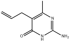 5-アリル-2-アミノ-6-メチル-4-ピリミジノール 化学構造式