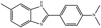 N,N-DIMETHYL-4-(5-METHYL-1H-BENZO[D]IMIDAZOL-2-YL)BENZENAMINE Struktur