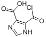 1H-Imidazole-4-carboxylic acid, 5-(chlorocarbonyl)- (9CI) Structure