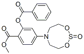 methyl 2-benzoyloxy-4-(2-oxo-1,3,2,6-dioxathiazocan-6-yl)benzoate 化学構造式