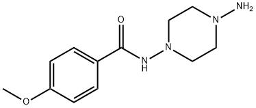 Benzamide, N-(4-amino-1-piperazinyl)-4-methoxy- (9CI) Structure