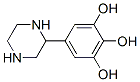 1,2,3-Benzenetriol, 5-(2-piperazinyl)- (9CI) 化学構造式