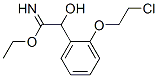 Benzeneethanimidic  acid,  2-(2-chloroethoxy)--alpha--hydroxy-,  ethyl  ester  (9CI) Struktur