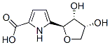1H-Pyrrole-2-carboxylic acid, 5-[(2S,3R,4R)-tetrahydro-3,4-dihydroxy-2-furanyl]- (9CI) Struktur
