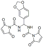 N-[benzo[1,3]dioxol-5-yl-[(2,5-dioxopyrrole-1-carbonyl)amino]methyl]-2 ,5-dioxo-pyrrole-1-carboxamide Structure