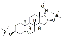 Androst-5-en-17-one, 3,16-bis[(trimethylsilyl)oxy]-, O-methyloxime, (3 beta,16beta)-,69597-48-4,结构式