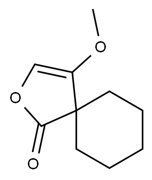 4-メトキシ-2-オキサスピロ[4.5]デカ-3-エン-1-オン 化学構造式