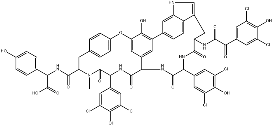 氯肽素Ⅱ, 69598-75-0, 结构式