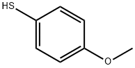 4-メトキシベンゼンチオール 化学構造式