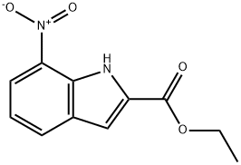 7-ニトロインドール-2-カルボン酸エチル 化学構造式