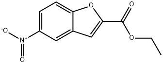 5-ニトロベンゾフラン-2-カルボン酸エチル 化学構造式