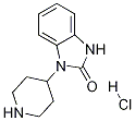 2H-BenziMidazol-2-one, 1,3-dihydro-1-(4-piperidinyl)-, Monohydrochloride Structure
