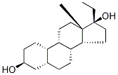 (3α,5α,17α)-19-Norpregnane-3,17-diol, 6961-15-5, 结构式
