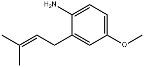 4-Methoxy-2-(3-methyl-2-butenyl)benzenamine Structure