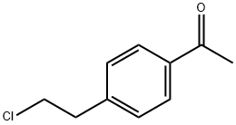 1-[4-(2-クロロエチル)フェニル]-1-エタノン 化学構造式