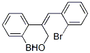 2,3-bis(2-bromophenyl)prop-2-en-1-ol 结构式