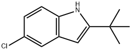 5-氯-2-叔丁基吲哚, 69622-40-8, 结构式