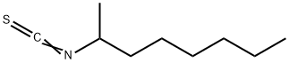 イソチオシアン酸2-オクチル 化学構造式