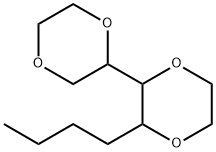 2-butyl-3-(1,4-dioxan-2-yl)-1,4-dioxane Structure