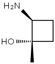 Cyclobutanol,2-amino-1-methyl-,cis-(-)-(9CI) Structure