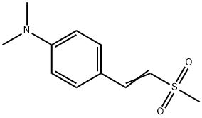 Benzenamine, N,N-dimethyl-4-[2-(methylsulfonyl)ethenyl]- Structure