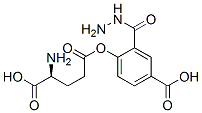 L-Glutamic acid, 5-(2-(4-carboxyphenyl)hydrazide) Struktur