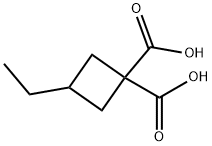 3-ETHYLCYCLOBUTANE-1,1-DICARBOXYLIC ACID Structure
