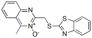 Quinazoline, 2-[(2-benzothiazolylthio)methyl]-4-methyl-, 3-oxide Struktur