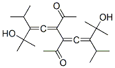 3,4-Bis(3-hydroxy-3-methyl-2-isopropyl-1-butenylidene)-2,5-hexanedione Structure