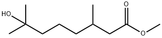 7-Hydroxy-3,7-dimethyloctanoic acid methyl ester Structure