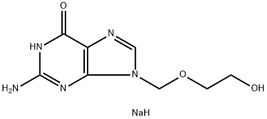 Aciclovir sodium Struktur