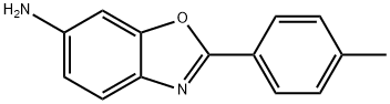 2-(4-メチルフェニル)-1,3-ベンゾキサゾール-6-アミン 化学構造式