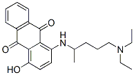 1-((4-(Diethylamino)-1-methylbutyl)amino)-4-hydroxy-9,10-anthracenedio ne 结构式