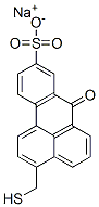 3-(Mercaptomethyl)-7-oxo-7H-benz(de)anthracene-9-sulfonic acid sodium  salt Structure
