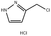 3-(氯甲基)吡唑盐酸盐, 69658-97-5, 结构式