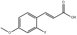 2-FLUORO-4-METHOXYCINNAMIC ACID
 化学構造式