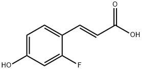 (E)-3-(2-fluoro-4-hydroxyphenyl)acrylic acid Structure