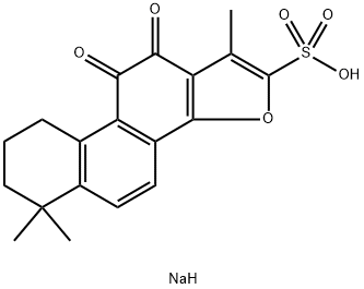 丹参酮IIA-磺酸钠, 69659-80-9, 结构式