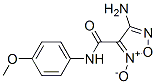 1,2,5-Oxadiazole-3-carboxamide,4-amino-N-(4-methoxyphenyl)-,2-oxide(9CI) 化学構造式