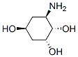 1,2,4-Cyclohexanetriol, 6-amino-, (1S,2R,4S,6R)- (9CI) Struktur