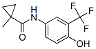Cyclopropanecarboxamide, N-[4-hydroxy-3-(trifluoromethyl)phenyl]-1-methyl- 化学構造式