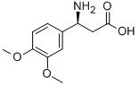(S)-3-Amino-3-(3,4-dimethyl-phenyl)-propionic acid 化学構造式