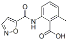 Benzoic acid, 2-[(5-isoxazolylcarbonyl)amino]-6-methyl- (9CI) Struktur