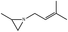 Aziridine, 2-methyl-1-(3-methyl-2-butenyl)- (9CI) 结构式