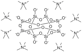 Oktakis(tetramethylammonium)-T8-silisesquioxane Struktur
