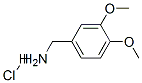 3,4-ジメトキシベンジルアミン塩酸塩 化学構造式