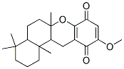 1,3,4,4a,5,6,6a,8,11,12,12a,12b-ドデカヒドロ-10-メトキシ-4,4,6a,12b-テトラメチル-2H-ベンゾ[a]キサンテン-8,11-ジオン 化学構造式